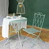 sage green bistro set | bistro set | wrought iron furniture | PowerLon